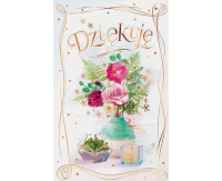 Kartka Dziękuję, Kwiaty