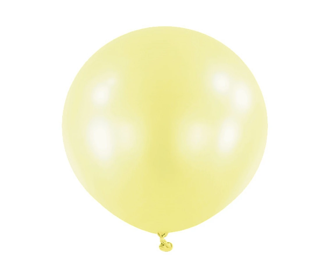 Balony Anagram 24", RND macaron cytrynowe, 4szt. KK