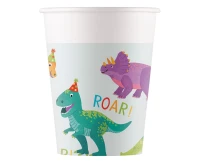 Kubeczki papierowe DINO PARTY  FSC DECORATA PARTY , 200 ml., 8 szt.