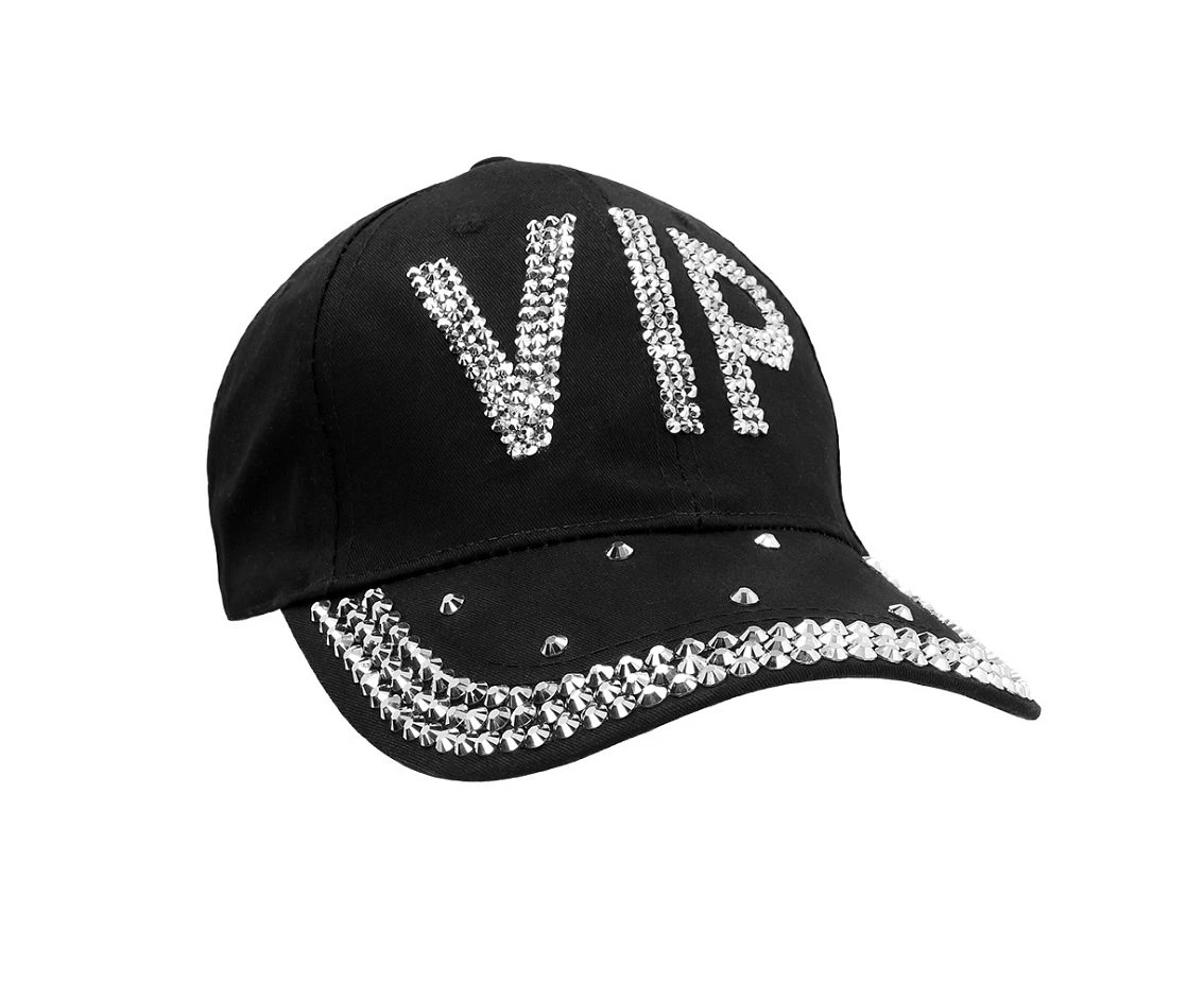 Czapka z daszkiem z diamencikami VIP
