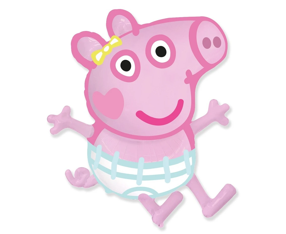 Balon foliowy 24" FX - Peppa Pig: Evie, niepakowany