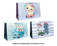 Torebka prezentowa 3wz 30x42x20cm JP 4681H szerokie dno mix, 1 szt.