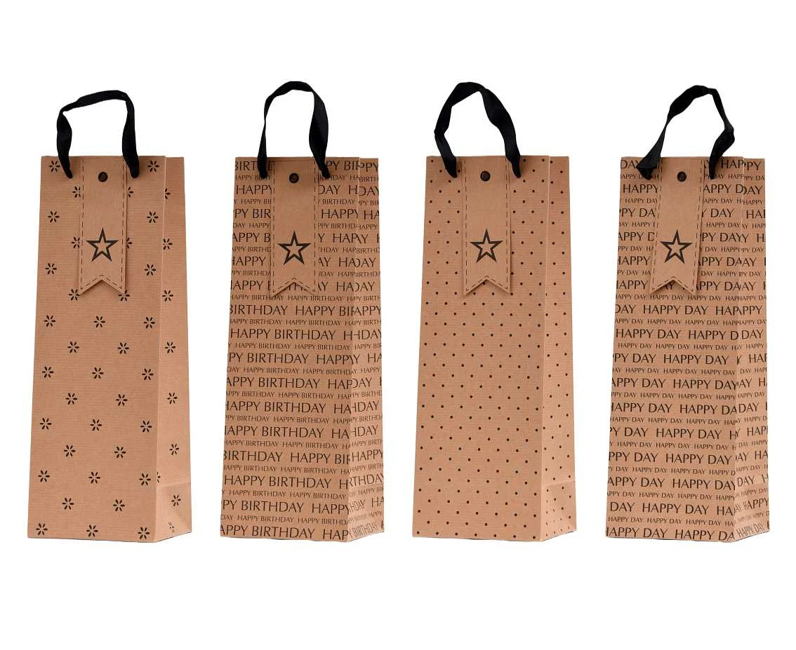Torebka prezentowa TKP 2020 Papier Kraft, na wino, 1 szt.