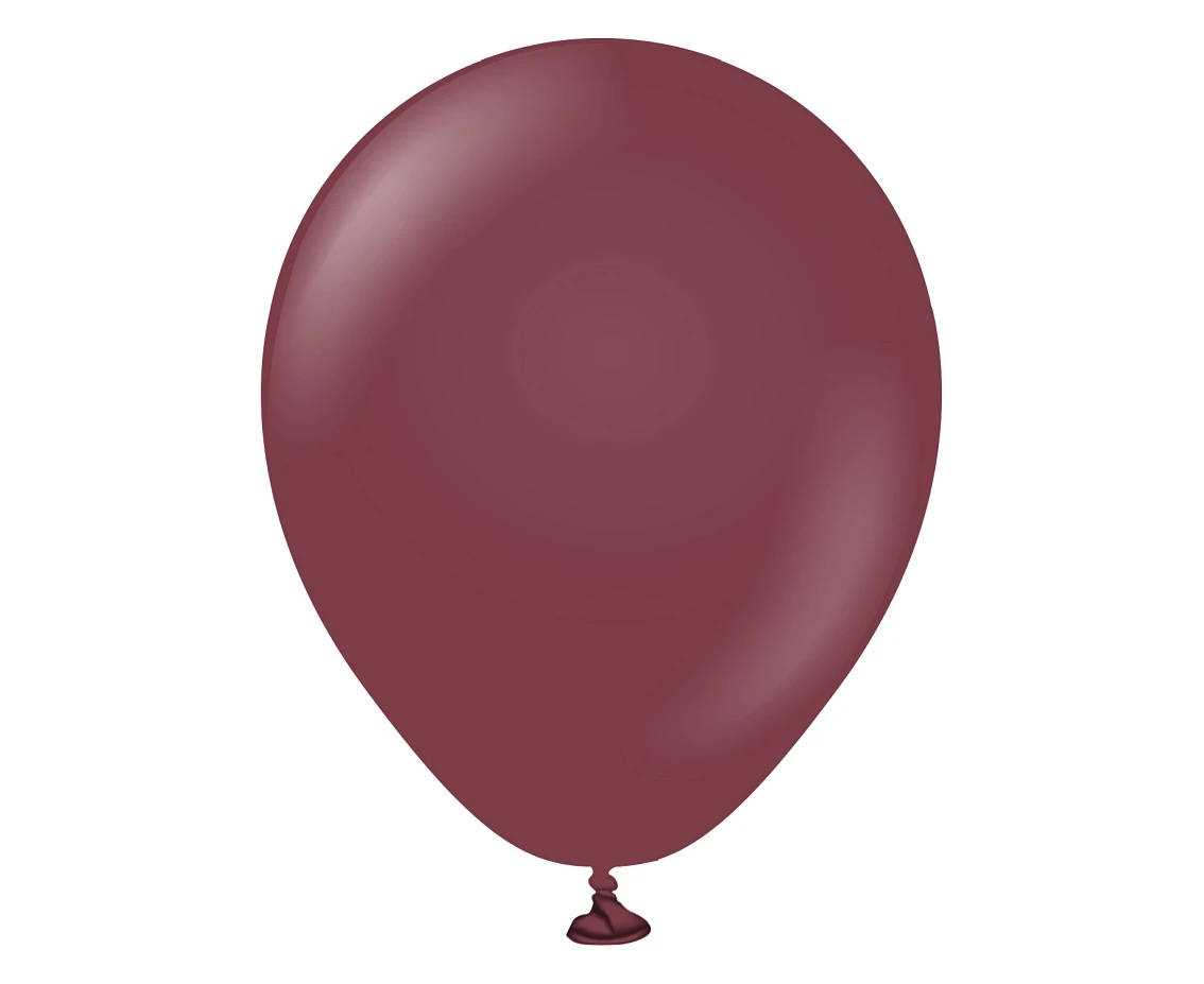 Balony Kalisan 5", (standard burgundy) standard bordowe, 100szt.