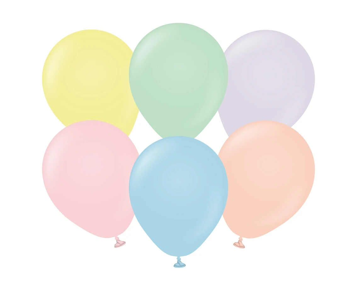 Balony Kalisan 5", (macaron assorted) macaron mix, 100szt.