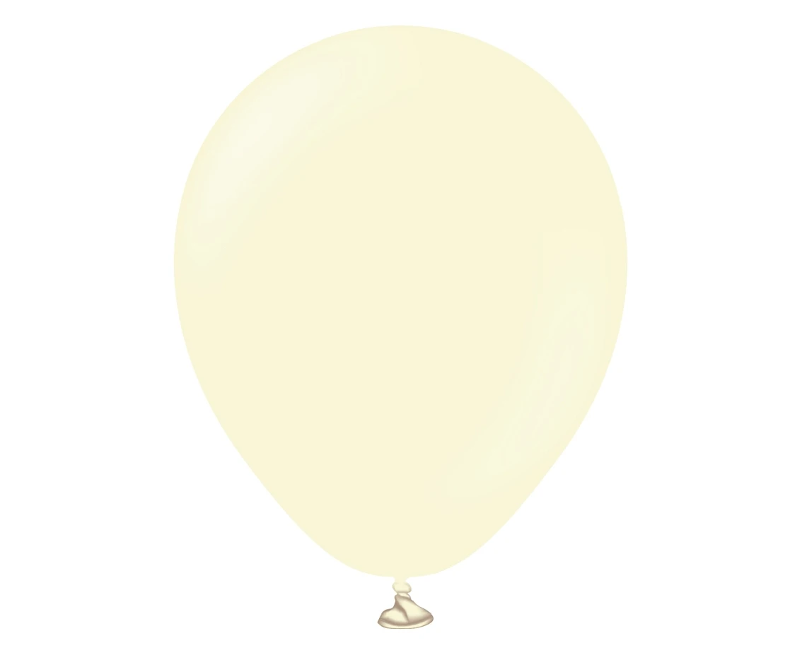 Balony Kalisan 5", (macaron pale yellow) macaron jasnożółte, 100szt.