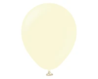 Balony Kalisan 5", (macaron pale yellow) macaron jasnożółte, 100szt.