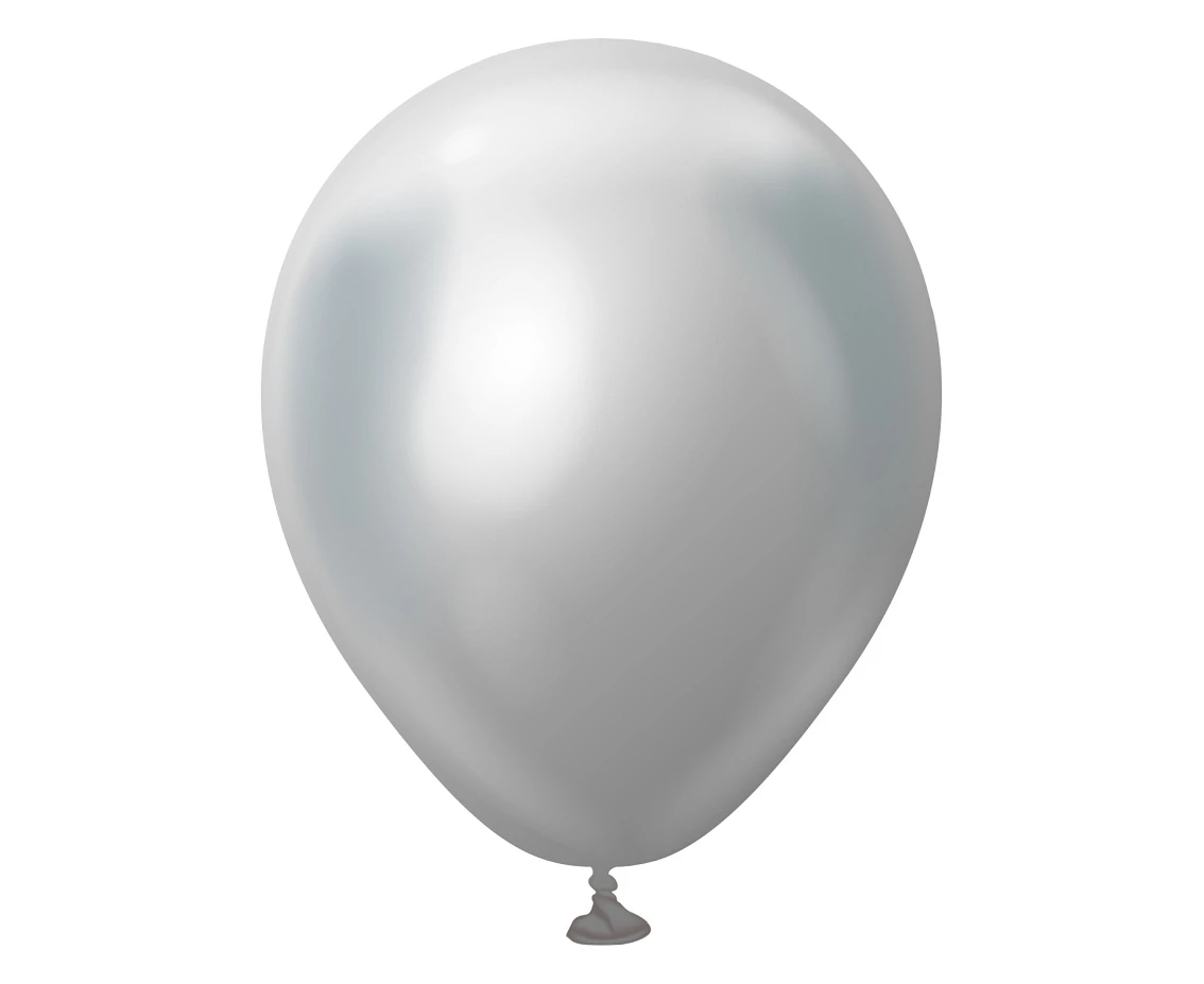 Balony Kalisan 5", (mirror silver) mirror srebrne, 100szt.
