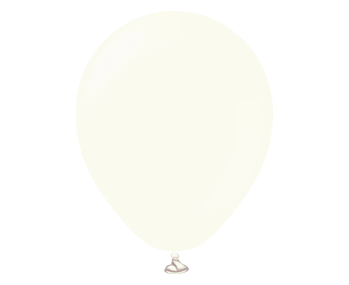 Balony Kalisan 5", (retro white) retro białe, 100szt.