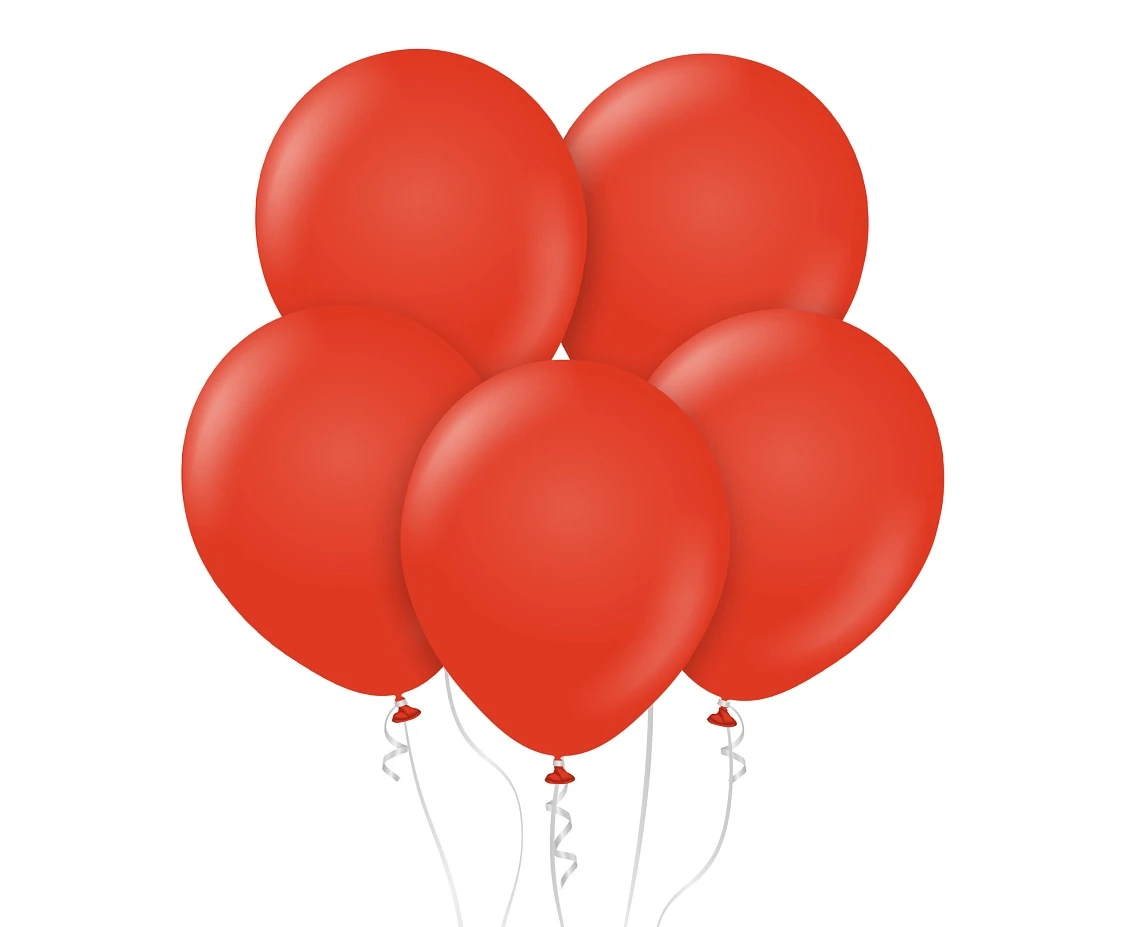 Balony Kalisan 12", (standard red) standard czerwone, 100szt.