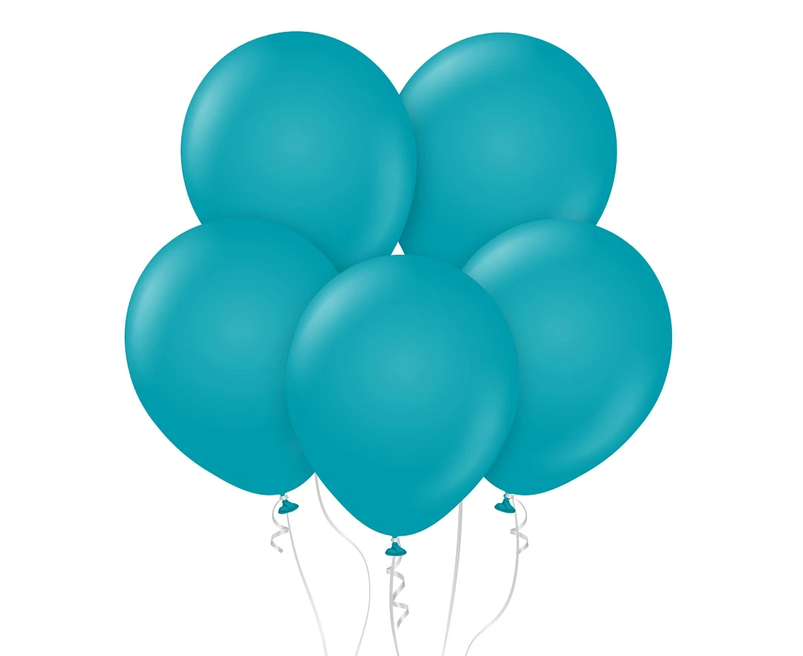 Balony Kalisan 12", (standard turquoise) standard turkusowe, 100szt.