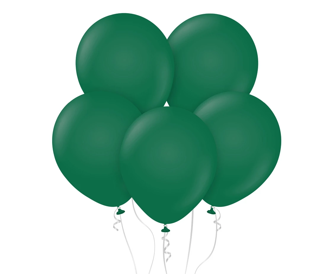 Balony Kalisan 12", (standard dark green) standard ciemnozielone, 100szt.