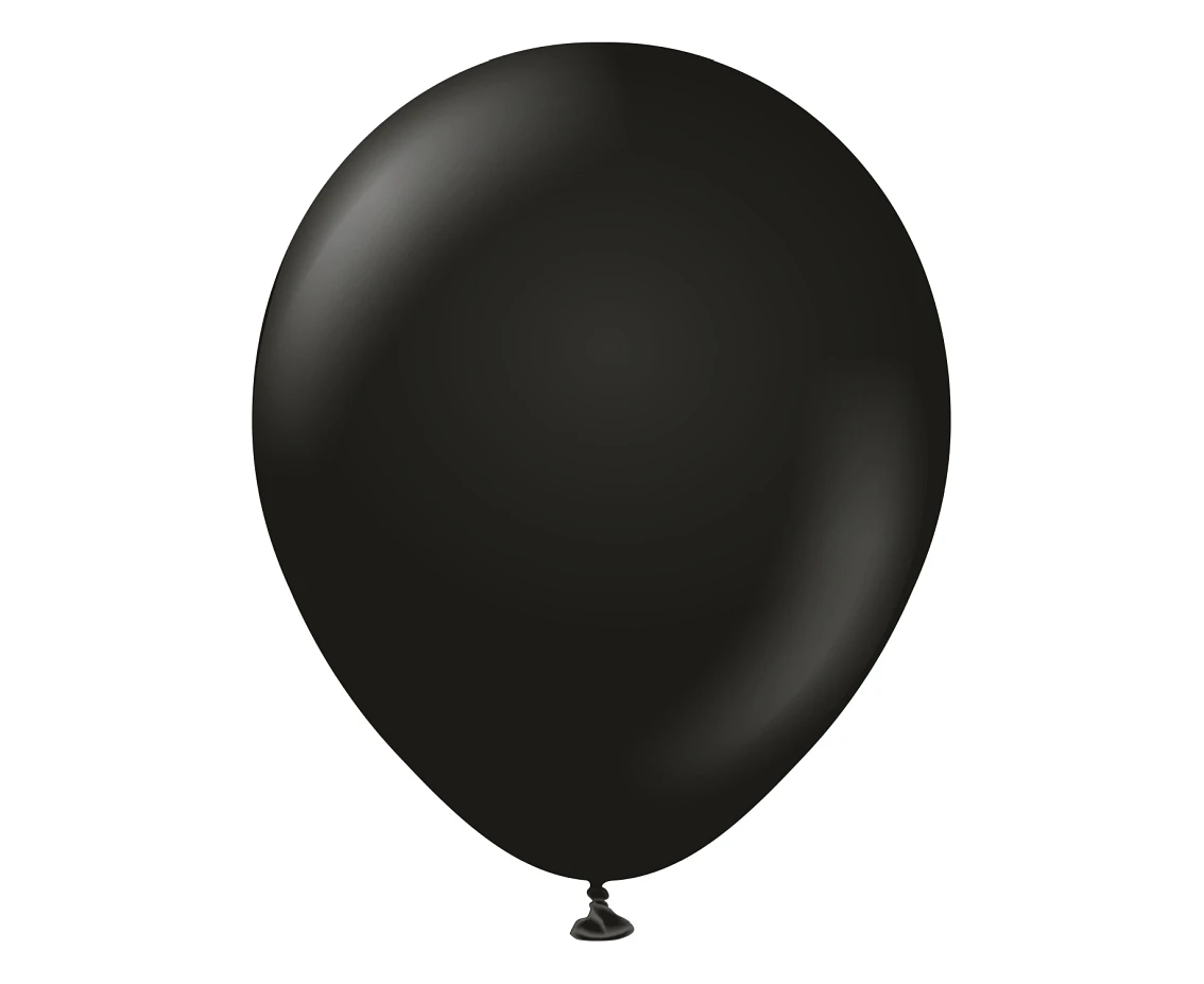 Balony Kalisan 12", (standard black) standard czarne, 100szt.