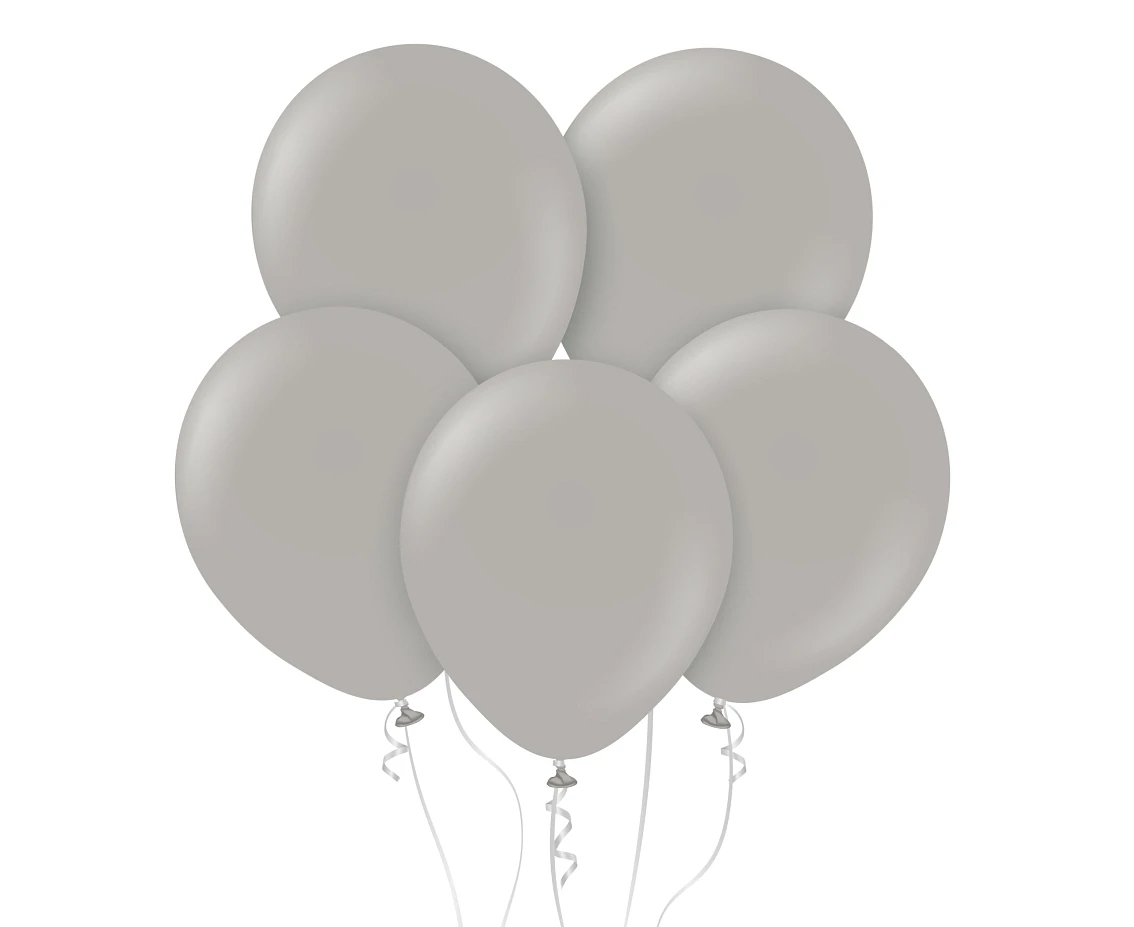Balony Kalisan 12", (standard grey) standard szare, 100szt.