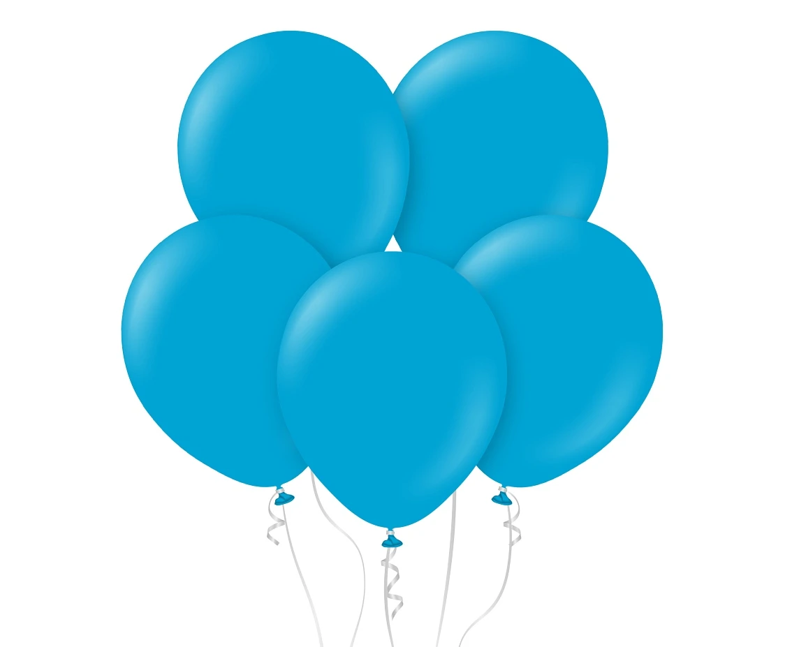 Balony Kalisan 12", (standard caribbean blue) standard karaibskie niebieskie, 100szt.