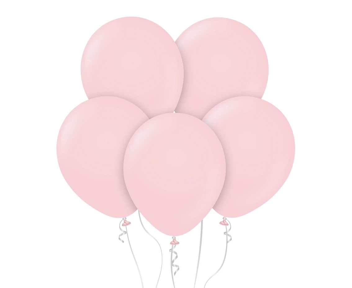 Balony Kalisan 12", (macaron pink) macaron różowe, 100szt.