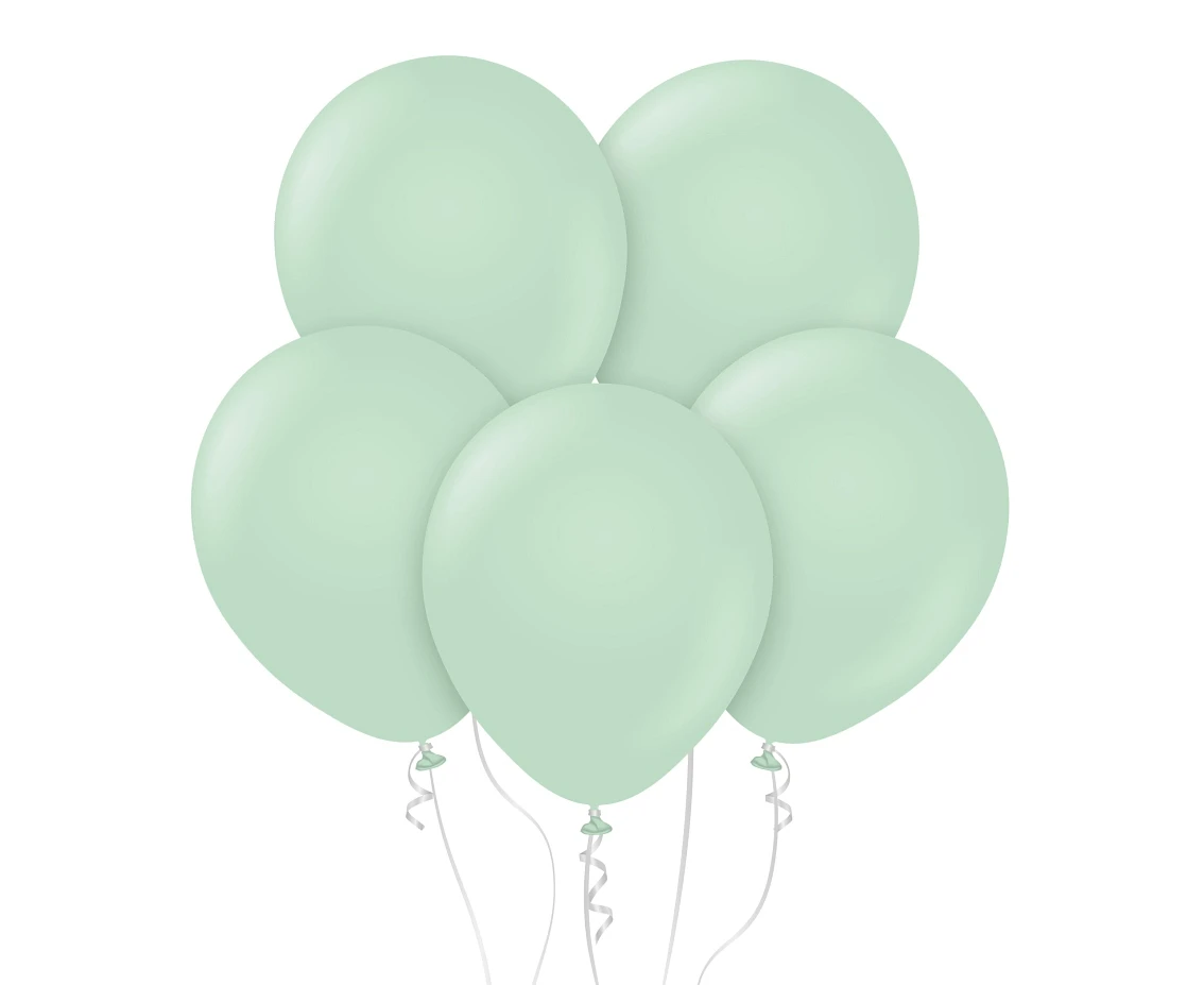 Balony Kalisan 12", (macaron green) macaron zielone, 100szt.