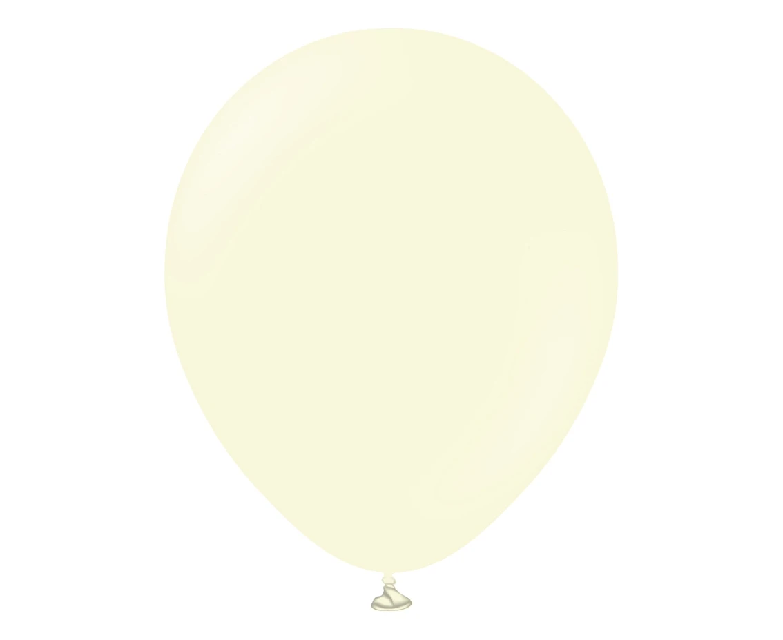 Balony Kalisan 12", (macaron pale yellow) macaron jasnożółte, 100szt.