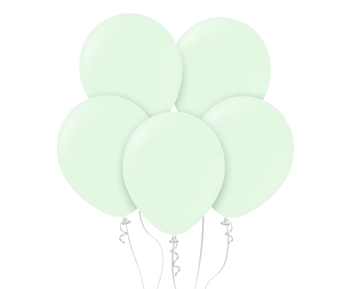 Balony Kalisan 12", (macaron pale green) macaron jasnozielone, 100szt.