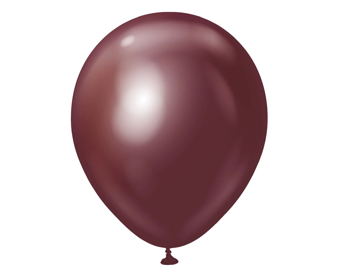 Balony Kalisan 12", (mirror burgundy) mirror bordowe, 50szt.