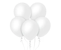 Balony Kalisan 12", (opaque satin snow white) nieprzezroczysty satynowy śnieżnobiały, 50szt. KK