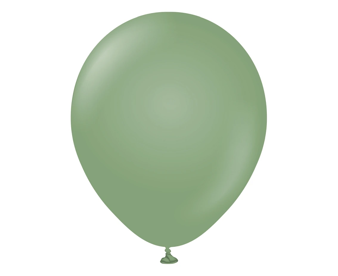 Balony Kalisan 12", (retro eucalyptus) retro eukaliptusowe, 100szt.
