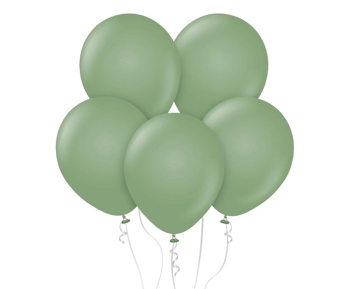 Balony Kalisan 12", (retro eucalyptus) retro eukaliptusowe, 100szt.