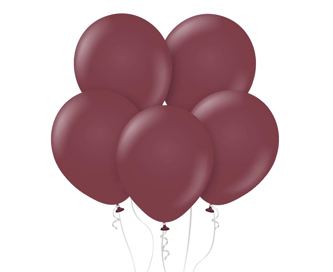 Balony Kalisan 18", (standard burgundy) standard bordowe, 25szt.