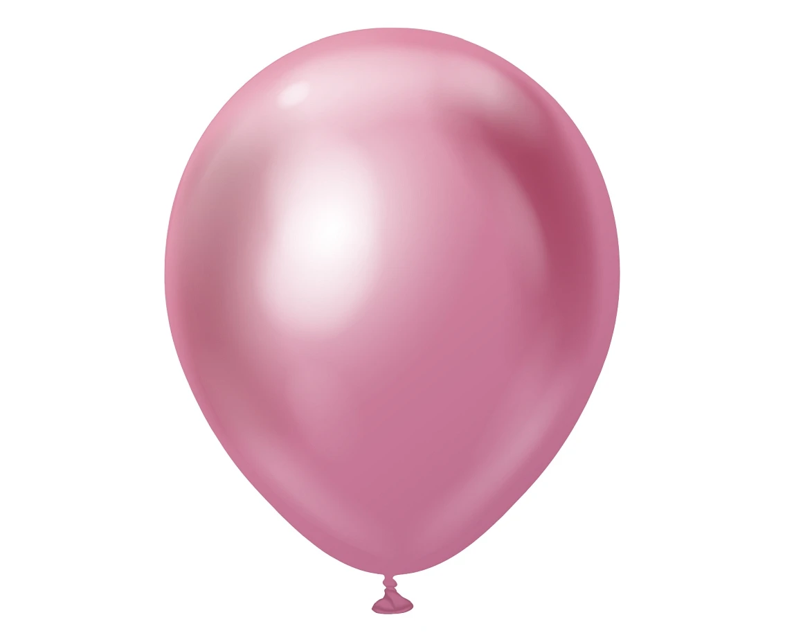 Balony Kalisan 18", (mirror pink) mirror różowe, 25szt.