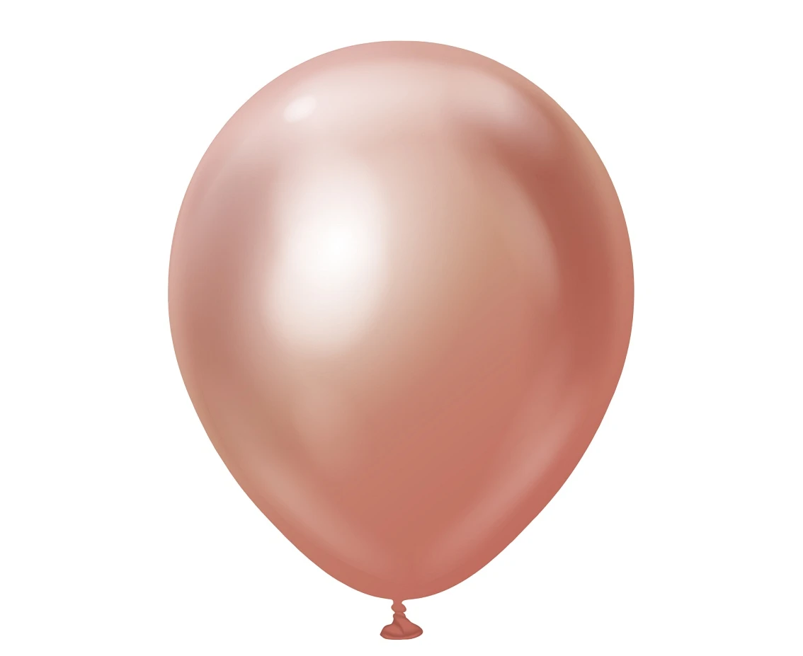 Balony Kalisan 18", (mirror rose gold) mirror różowo-złote, 25szt.