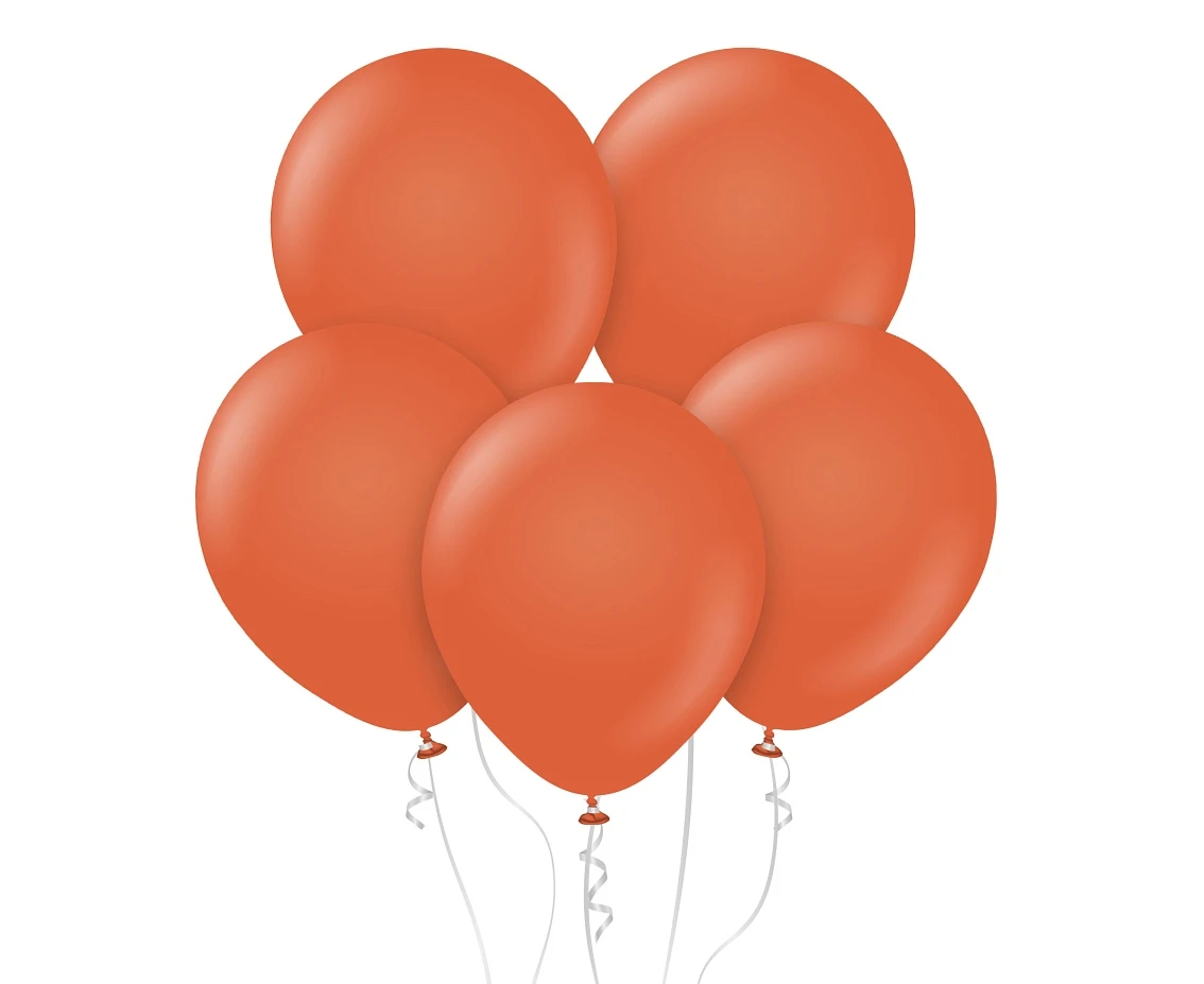 Balony Kalisan 18", (retro rust orange) retro rdzawo-pomarańczowe, 25szt.