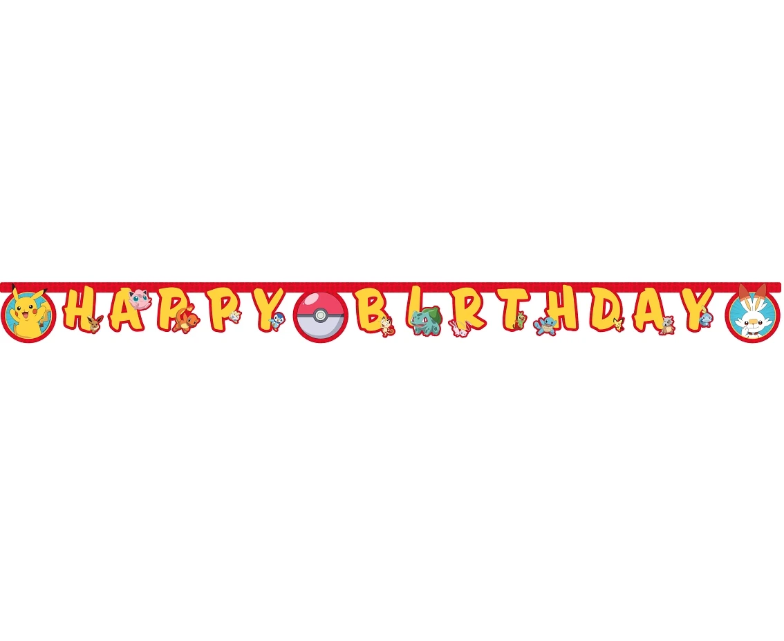 Banner Pokemon - Happy Birthday