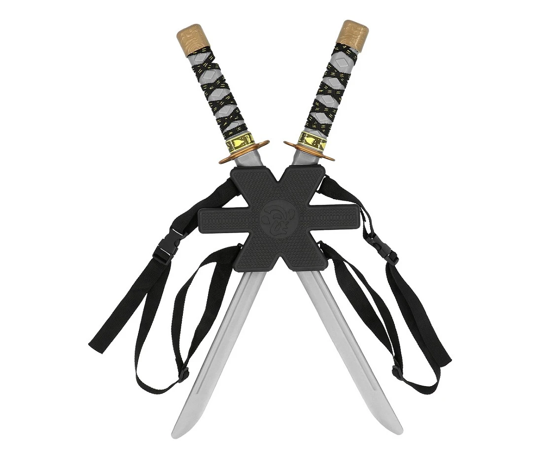Zestaw 2 mieczy ninja z uchwytem, 52 cm
