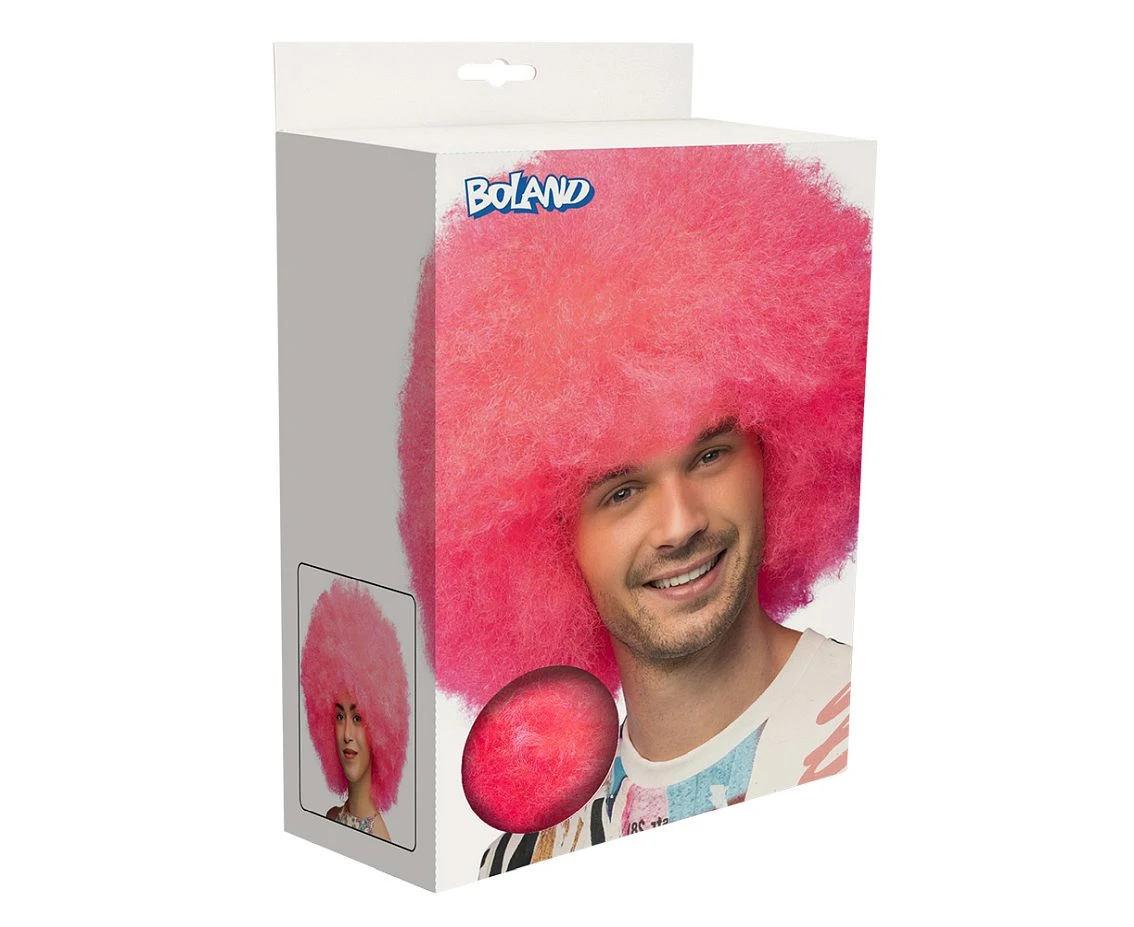 Peruka Sugar neonowo-różowa