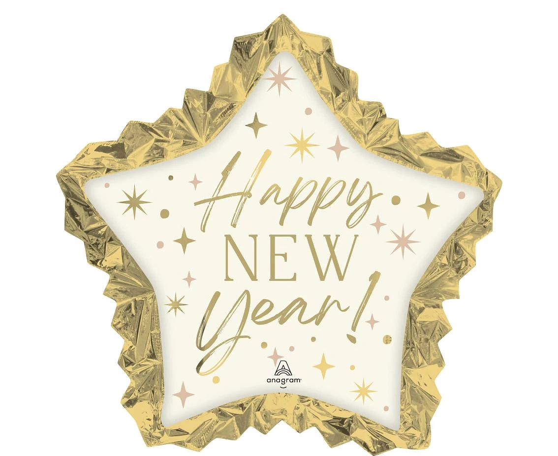 Balon foliowy SuperShapeXL Golden Soiree New Year Star KK
