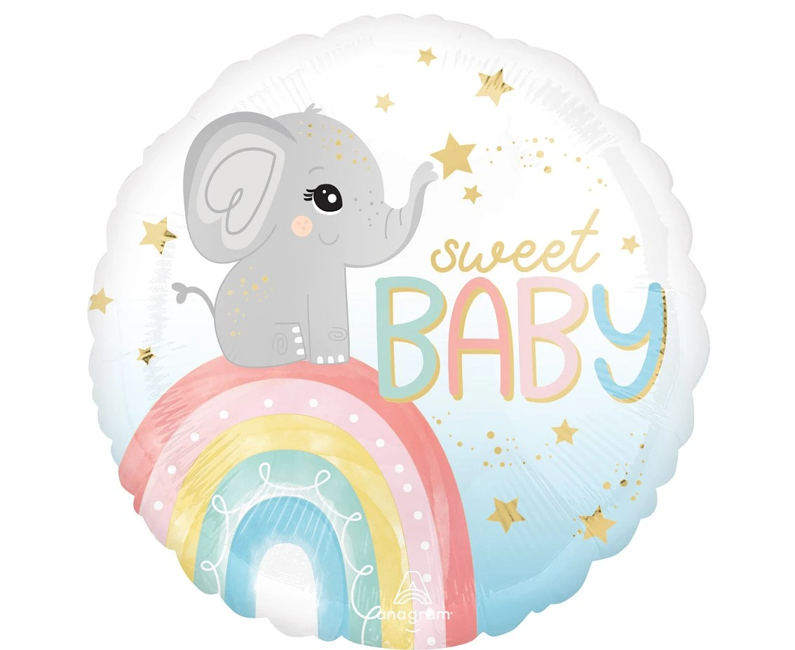Balon foliowy Standard Satin XL  Satin Baby Elephant KK