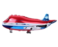 Balon foliowy Samolot czerwony, 28x75cm