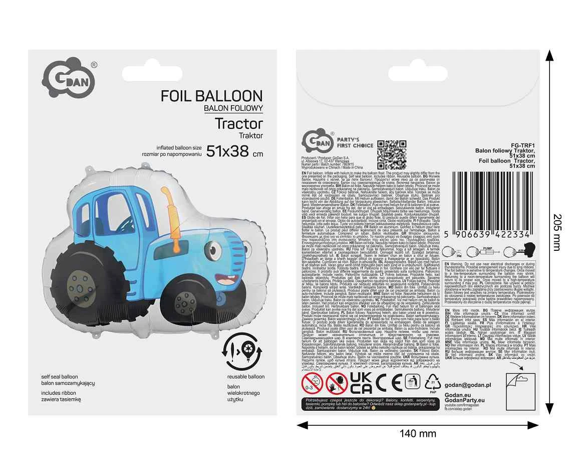 Balon foliowy Traktor, 51x38cm