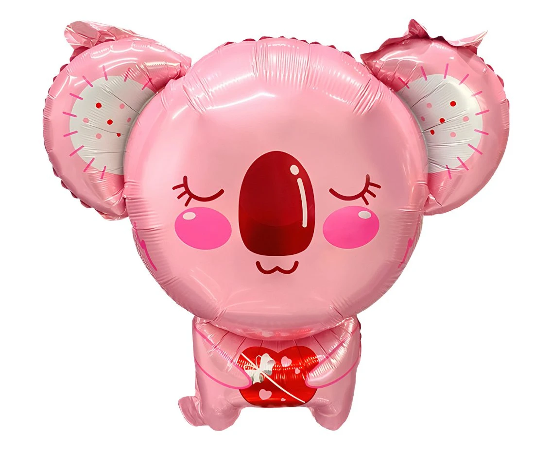 Balon foliowy Koala różowa, 49x54cm