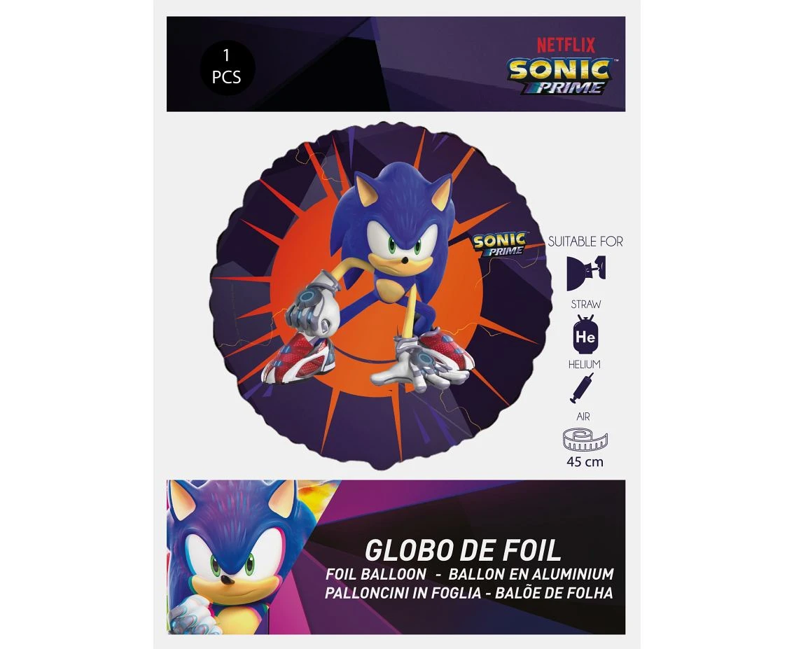 Balon foliowy 18" FX - Sonic, pakowany