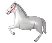 Balon foliowy 24" FX - Konie w galopie (białe), pakowany