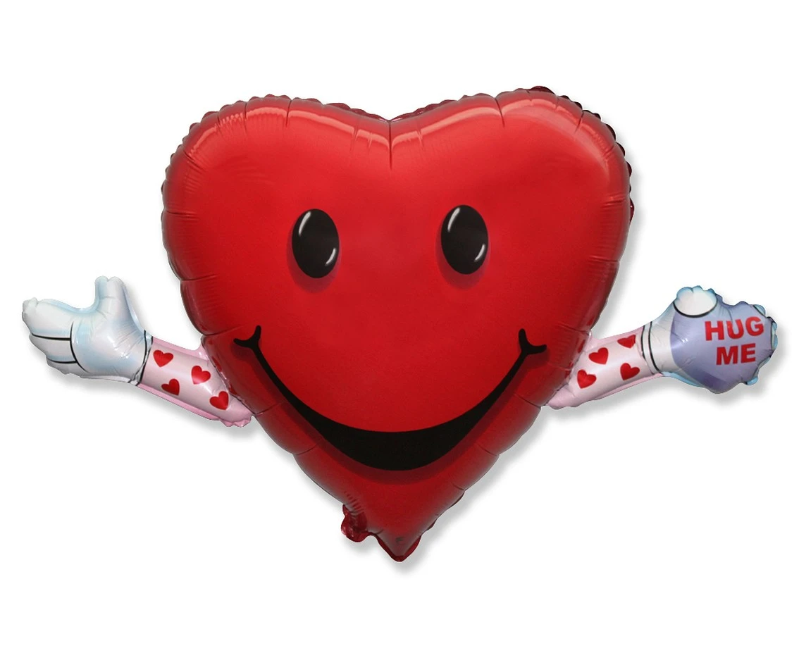 Balon foliowy 24" FX - LOVE & HUG, pakowany