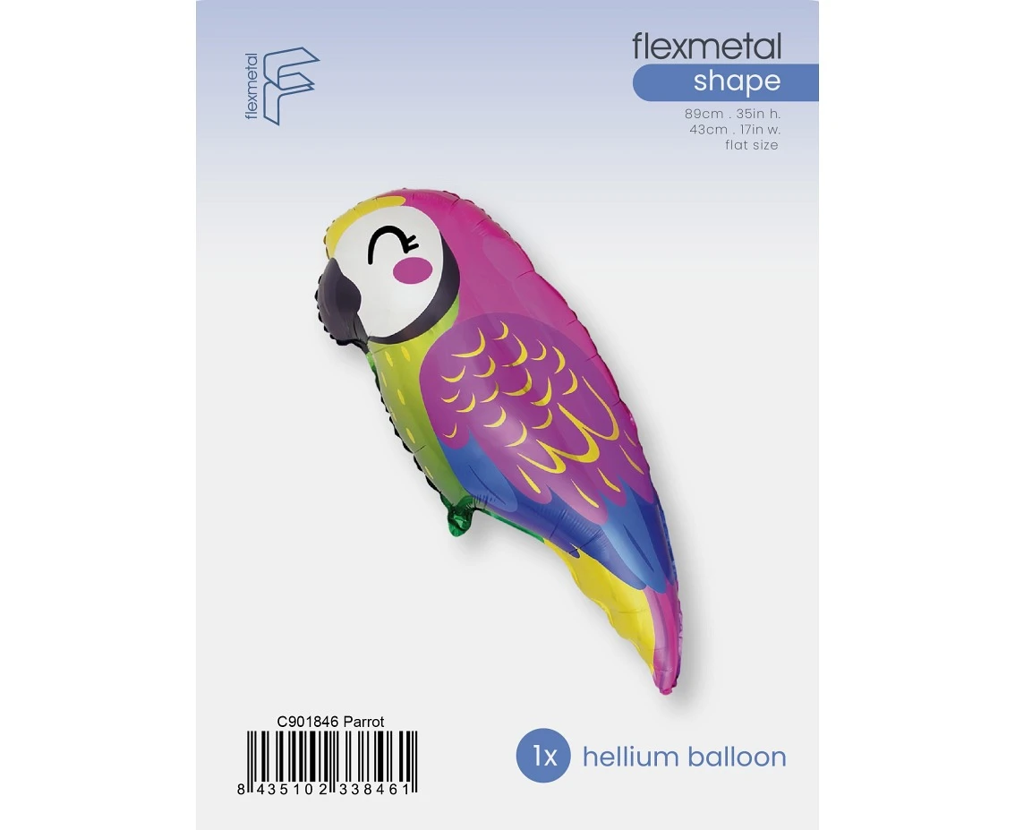 Balon foliowy 24" FX - Papuga, pakowany
