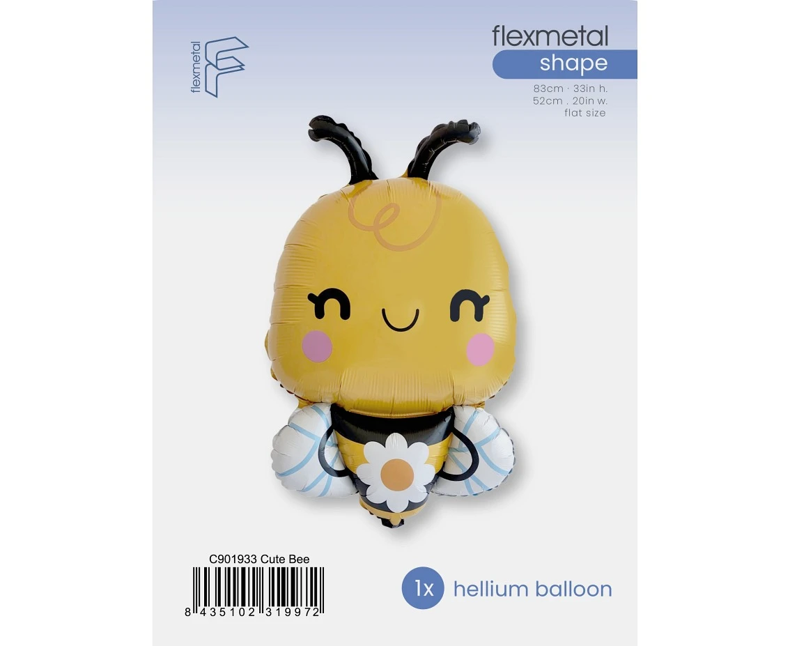 Balon foliowy 24" FX - Pszczółka, pakowany