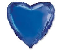 Balon foliowy 18" FX - Serce (niebieskie), pakowany