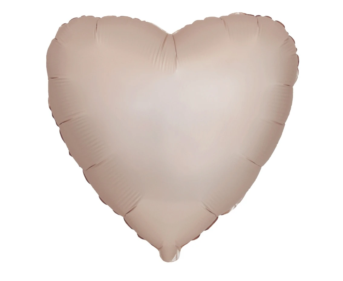 Balon foliowy 18" FX - Serce (matowe Starlight Gold), pakowany