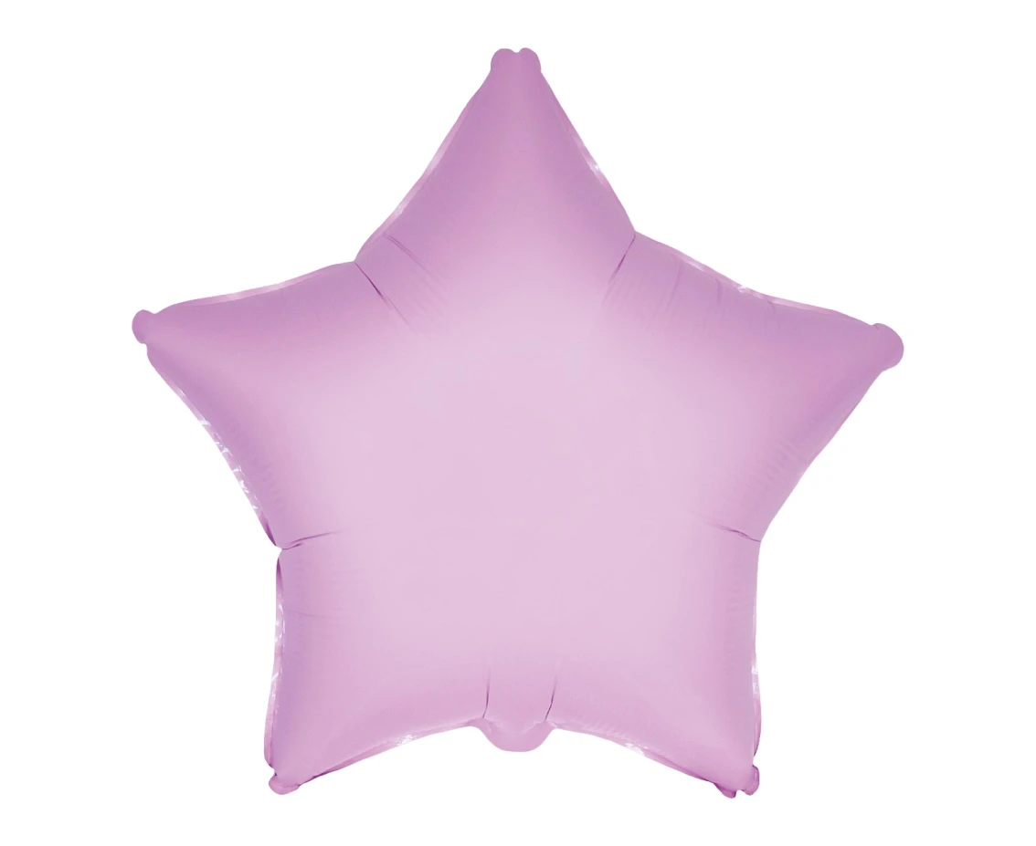 Balon foliowy 18" FX - Gwiazda (różowa delikatna), pakowany