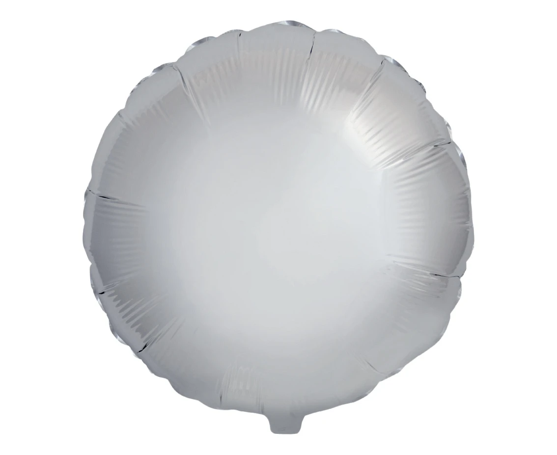 Balon foliowy 18" FX - Okrągły (srebrny), pakowany
