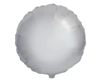 Balon foliowy 18" FX - Okrągły (srebrny), pakowany
