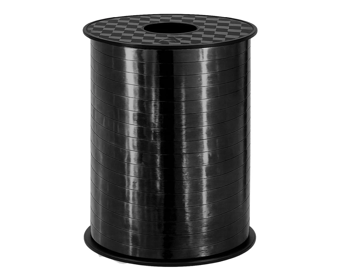 Tasiemka/wstążka metaliczna czarna, 500 y (458 m)